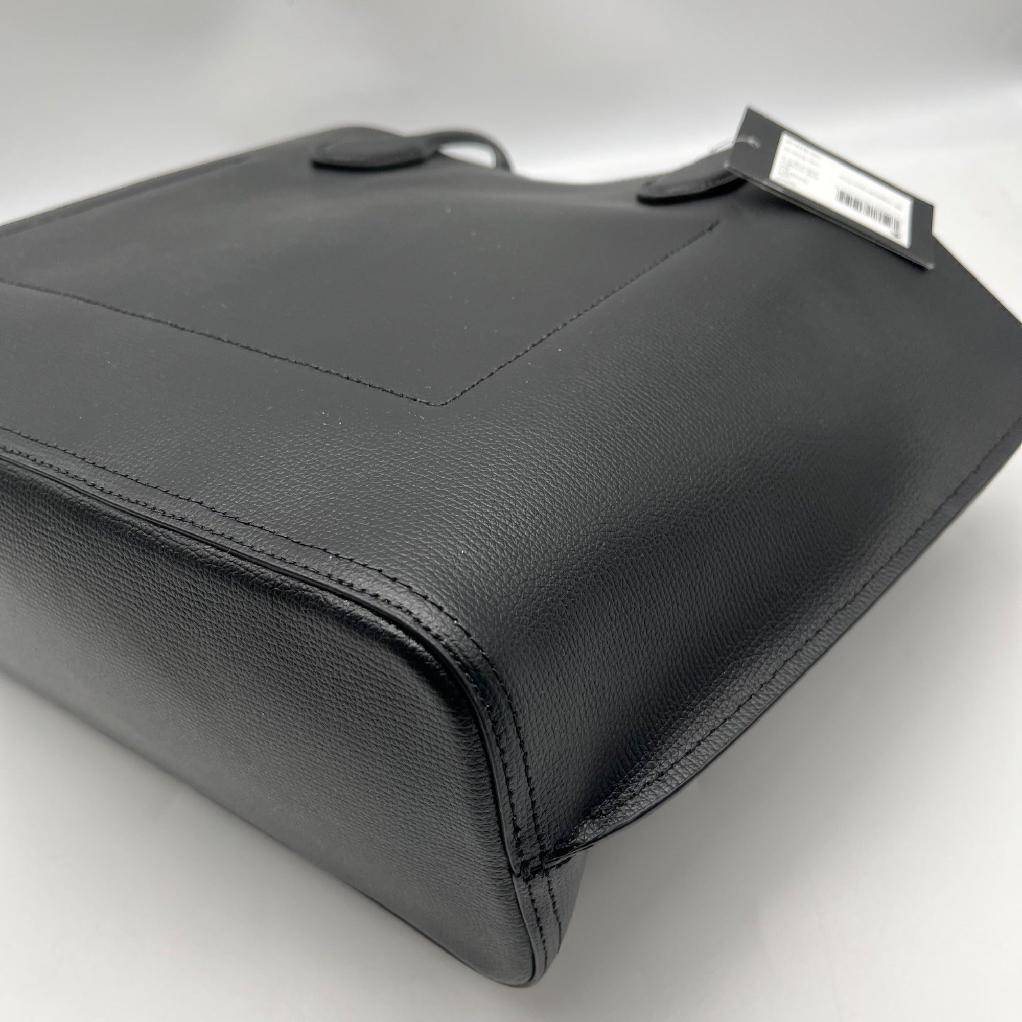 Kate Spade Black Crossgrain Leather Suite Work Tote Bag
