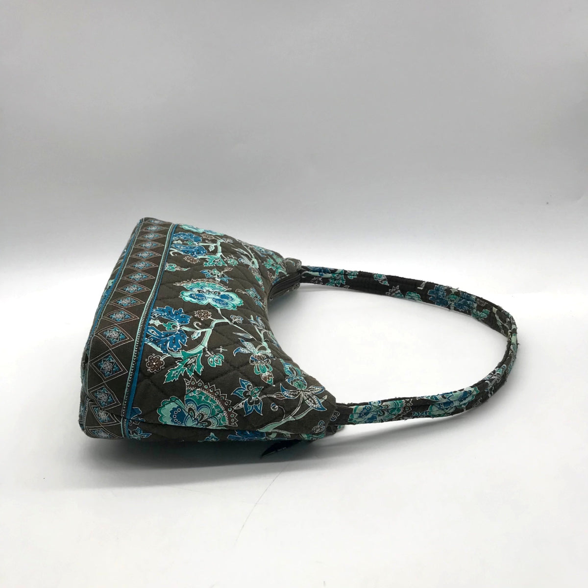 Tanya Lee Brown Quilted Cotton Shoulder Bag