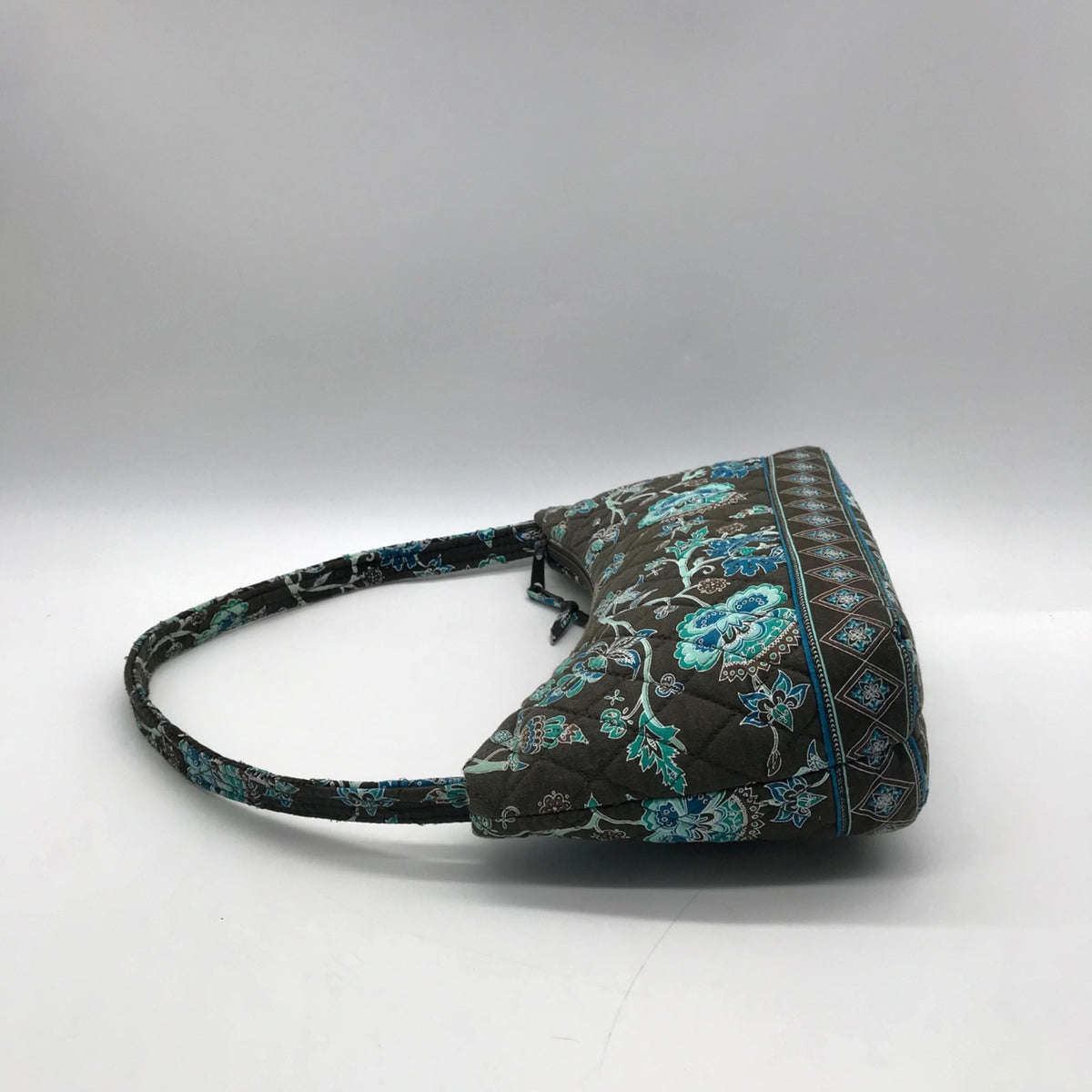 Tanya Lee Brown Quilted Cotton Shoulder Bag