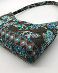 Tanya Lee Brown Quilted Cotton Shoulder Bag