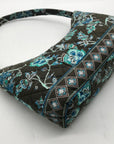 Tanya Lee Brown Quilted Cotton Shoulder Bag
