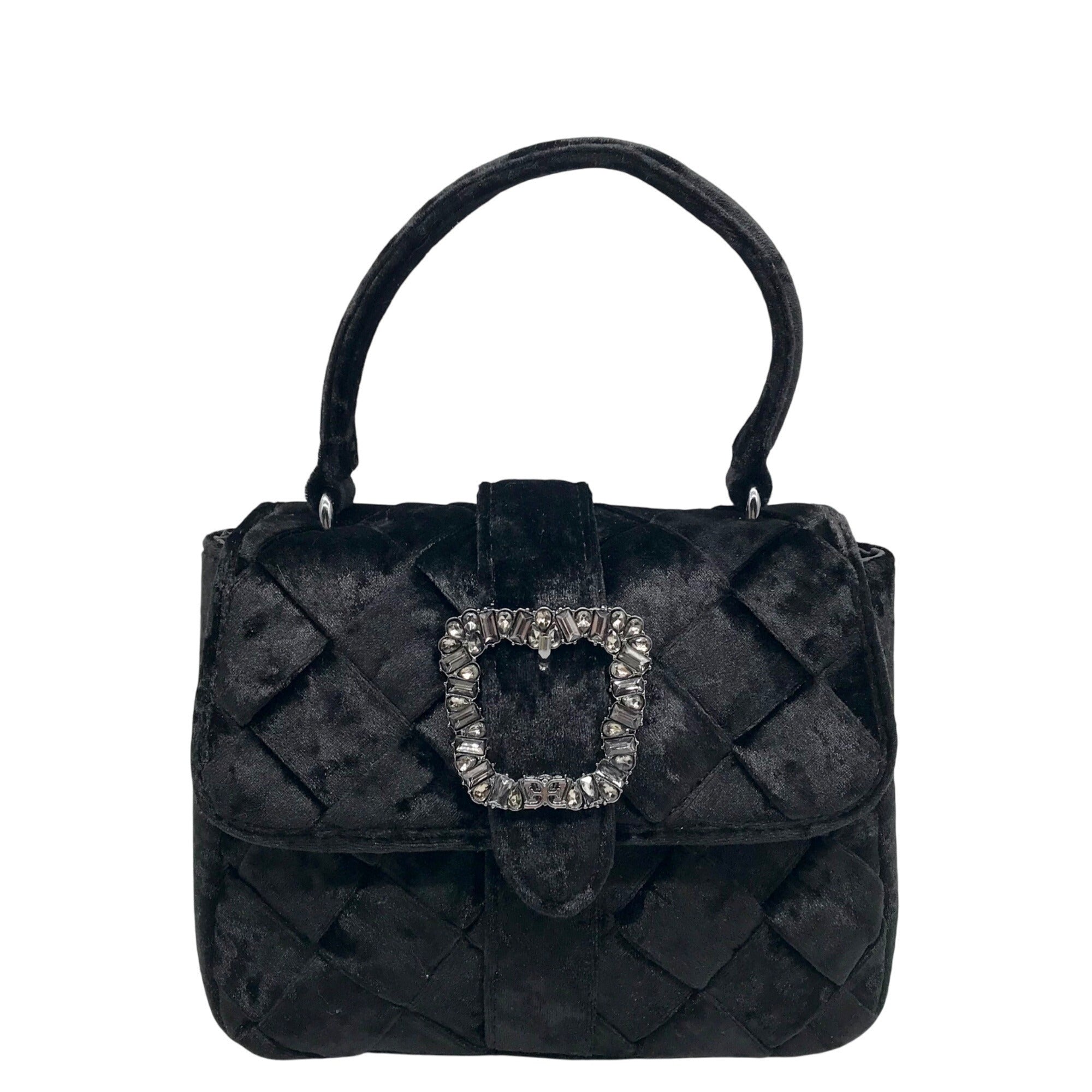Sam Edelman Black Velvet Handbag