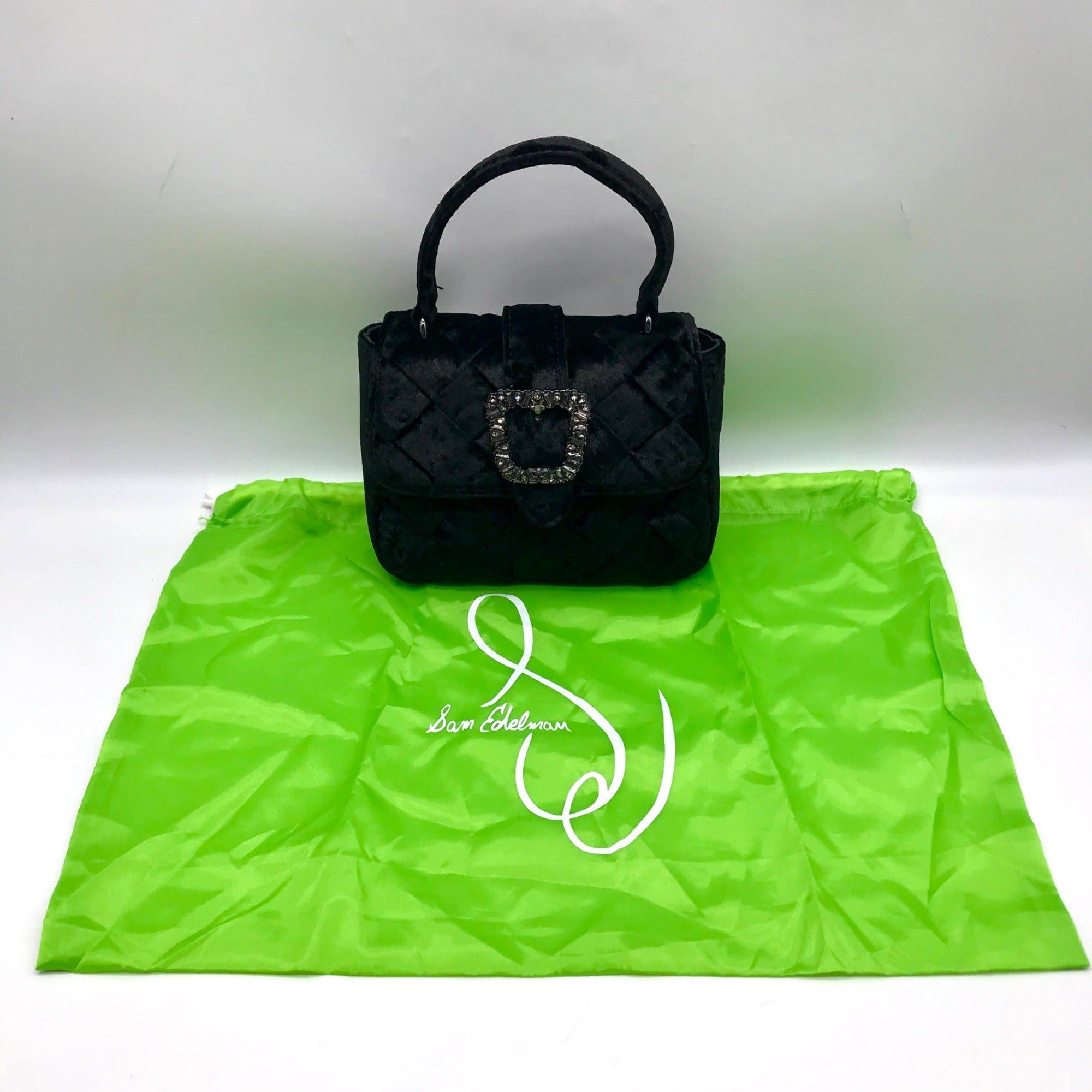 Sam Edelman Black Velvet Handbag