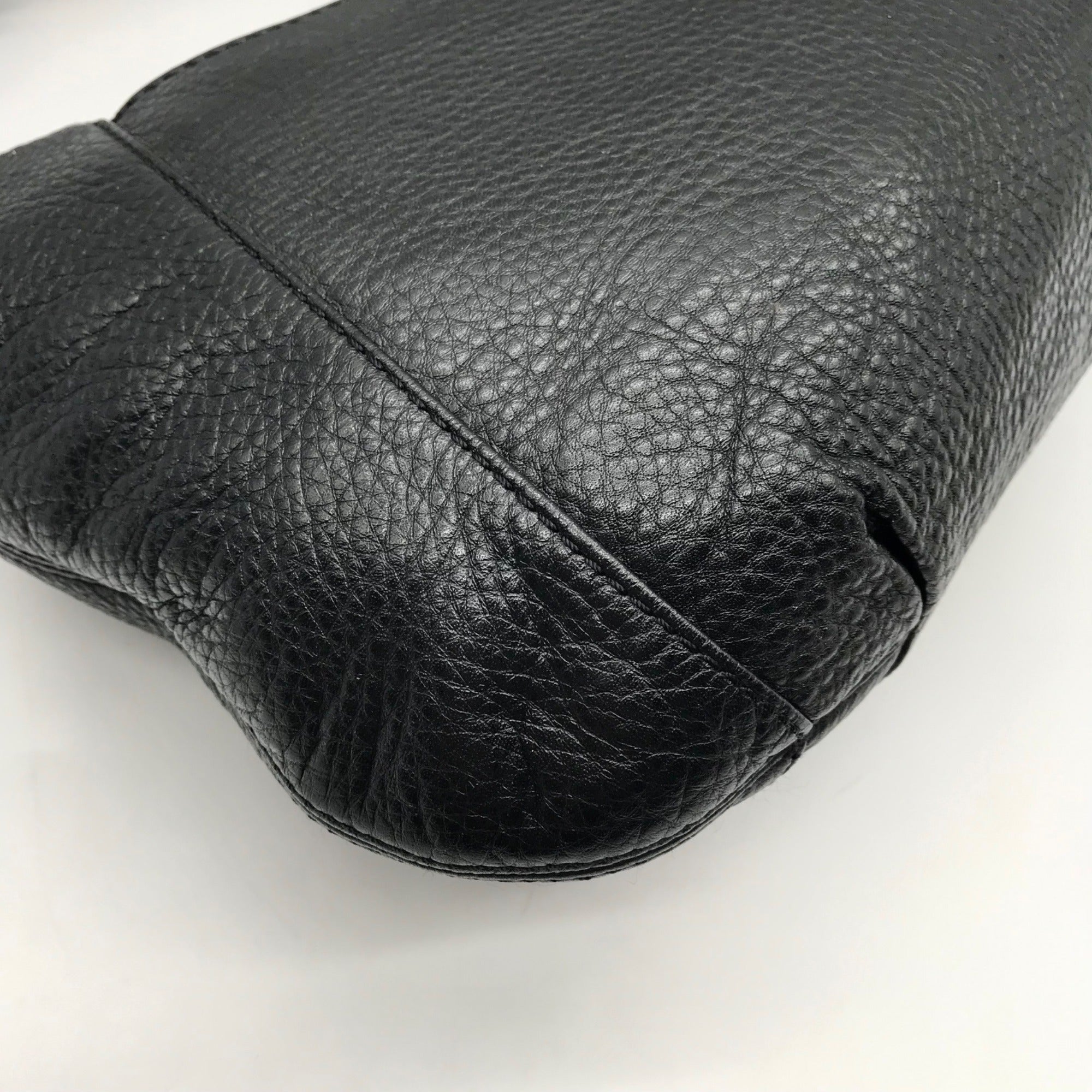 Michael Kors Black Pebbled Leather Convertible Shoulder Bag