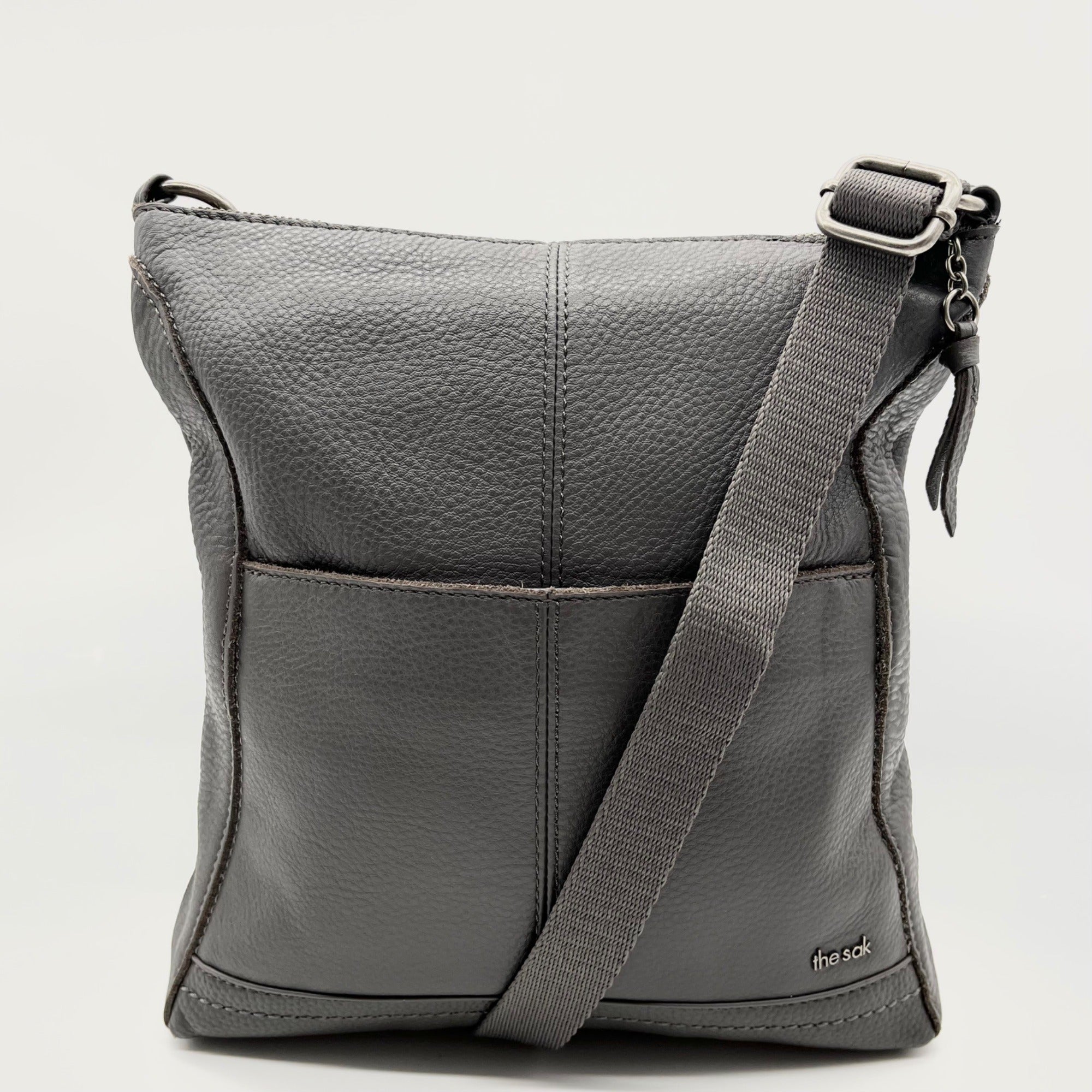 The Sak Slate Pebbled Leather Lucia Crossbody Bag