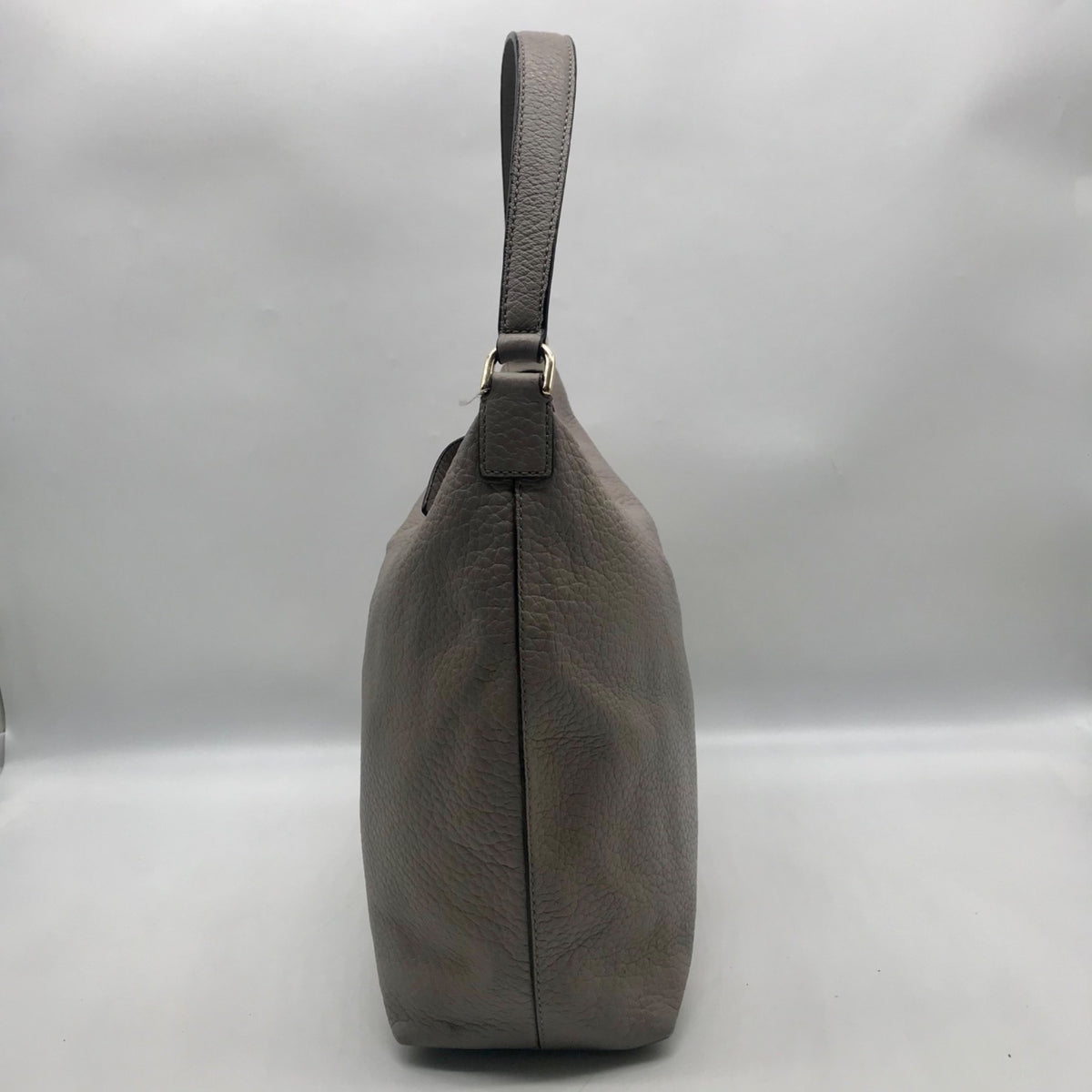 Kate Spade Gray Pebbled Leather Prospect Place Kaia Shoulder Bag