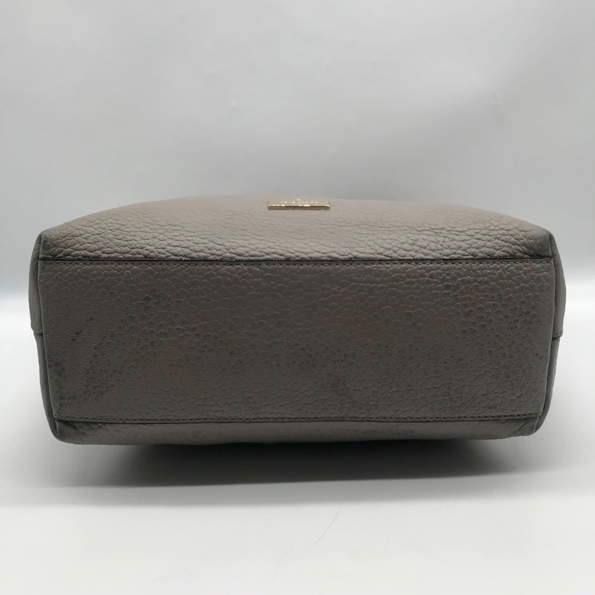 Kate Spade Gray Pebbled Leather Prospect Place Kaia Shoulder Bag
