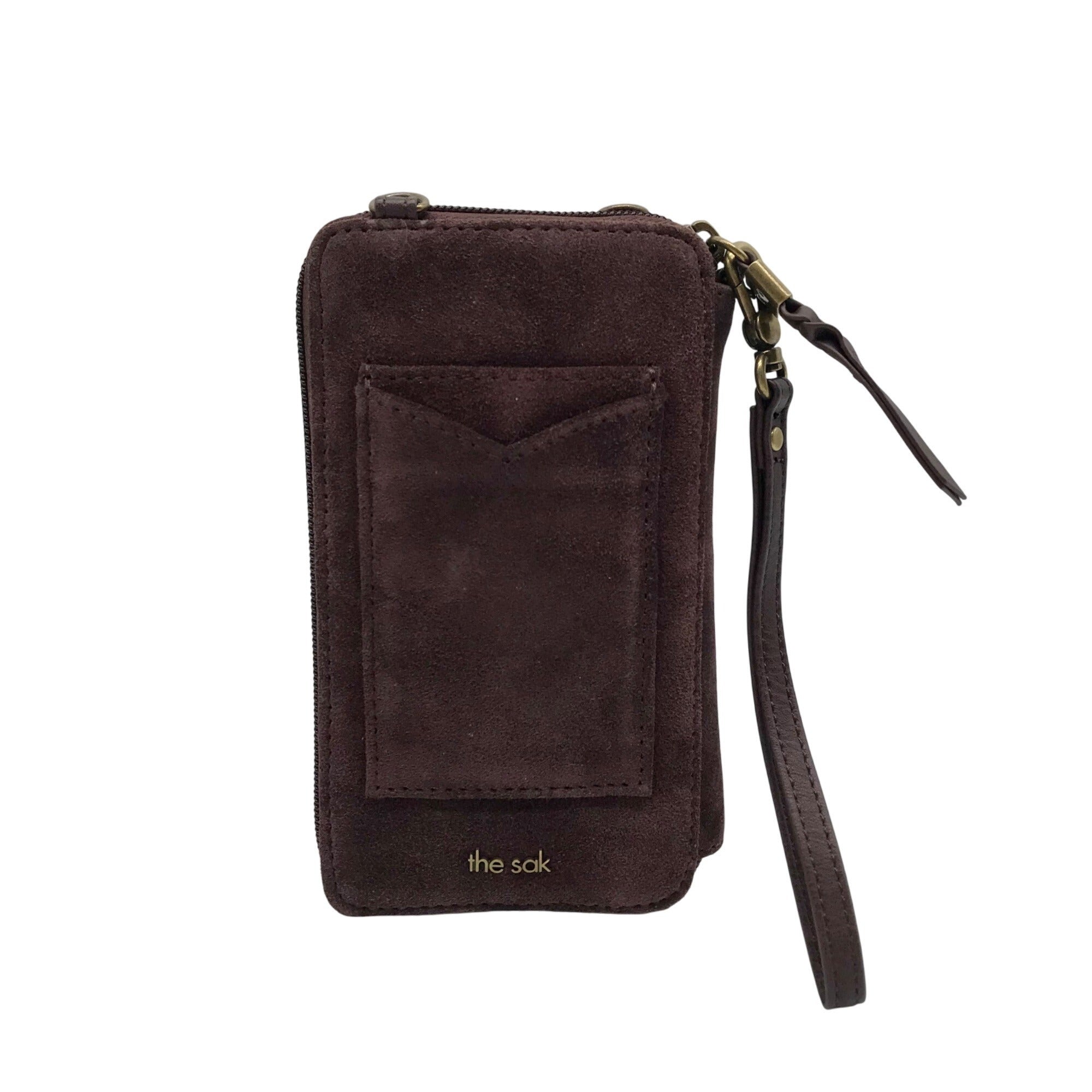 The Sak Mahogany Suede Silverlake Smartphone Crossbody Bag
