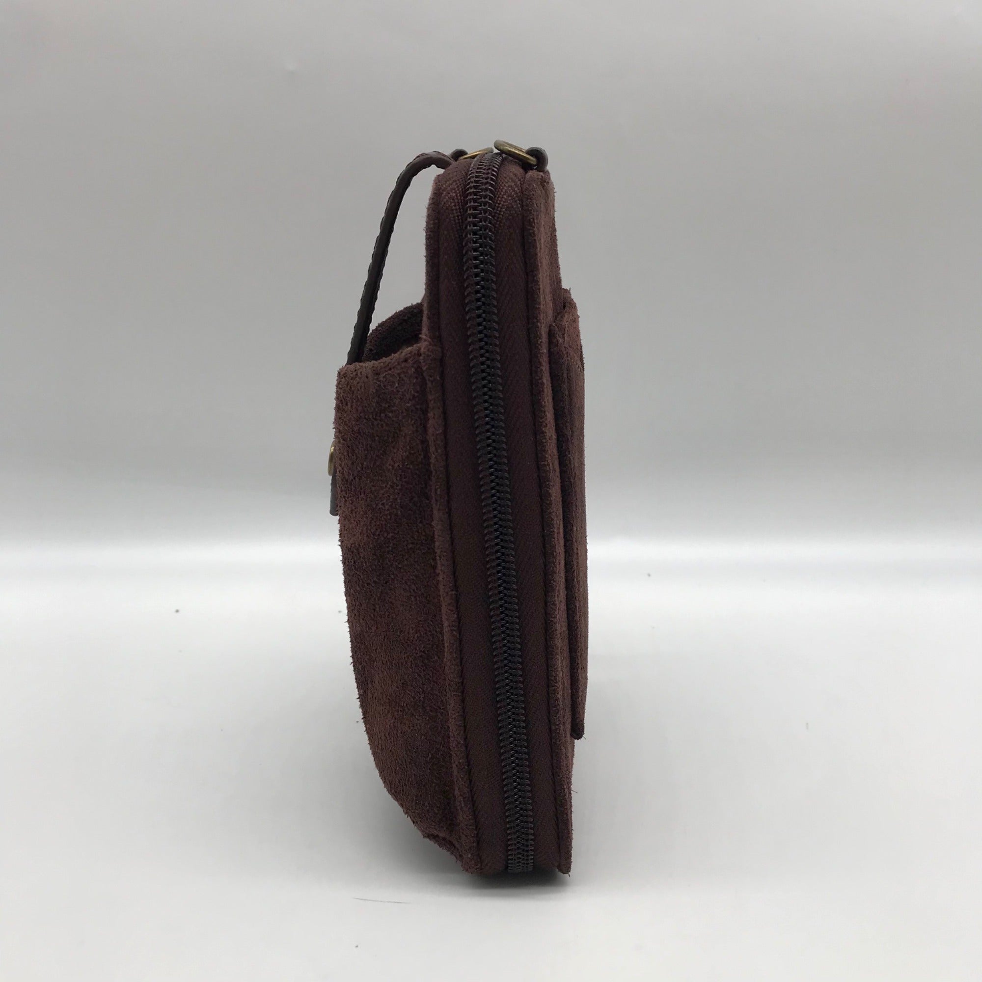 The Sak Mahogany Suede Silverlake Smartphone Crossbody Bag