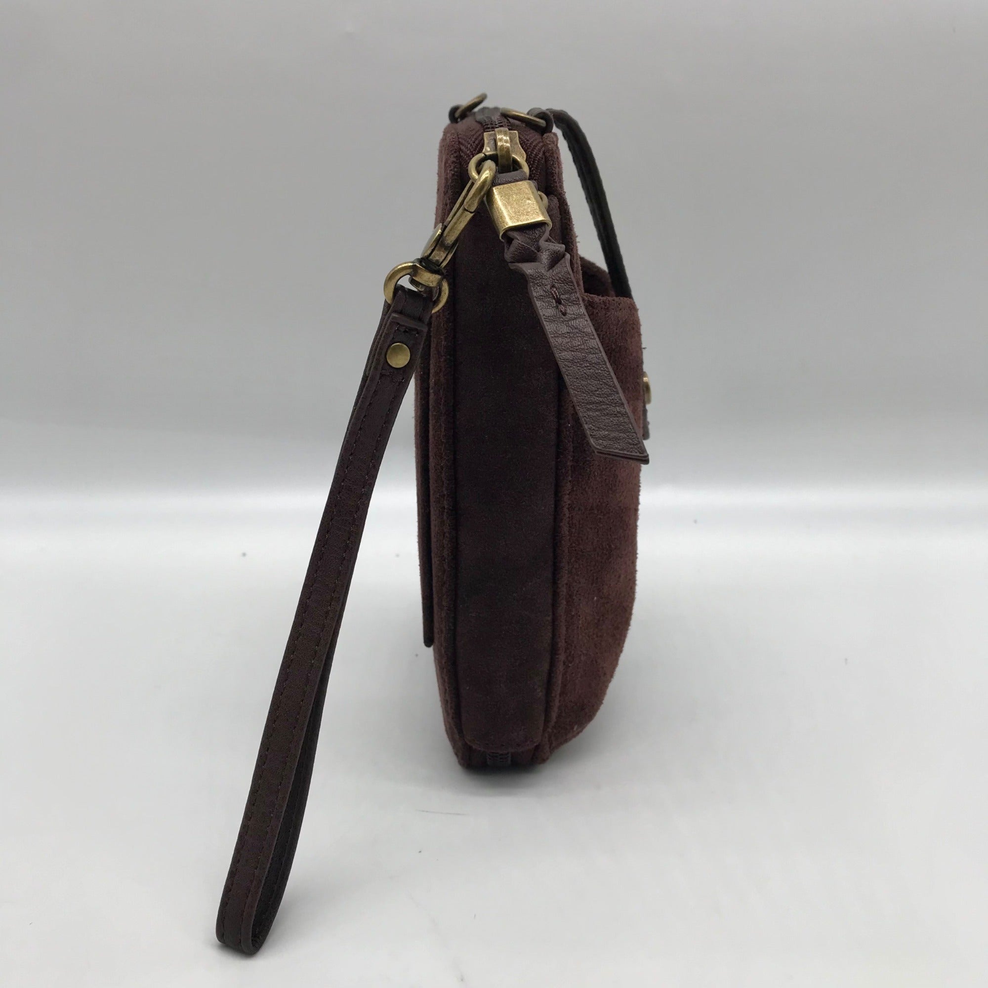 The Sak Mahogany Suede Silverlake Smartphone Crossbody Bag