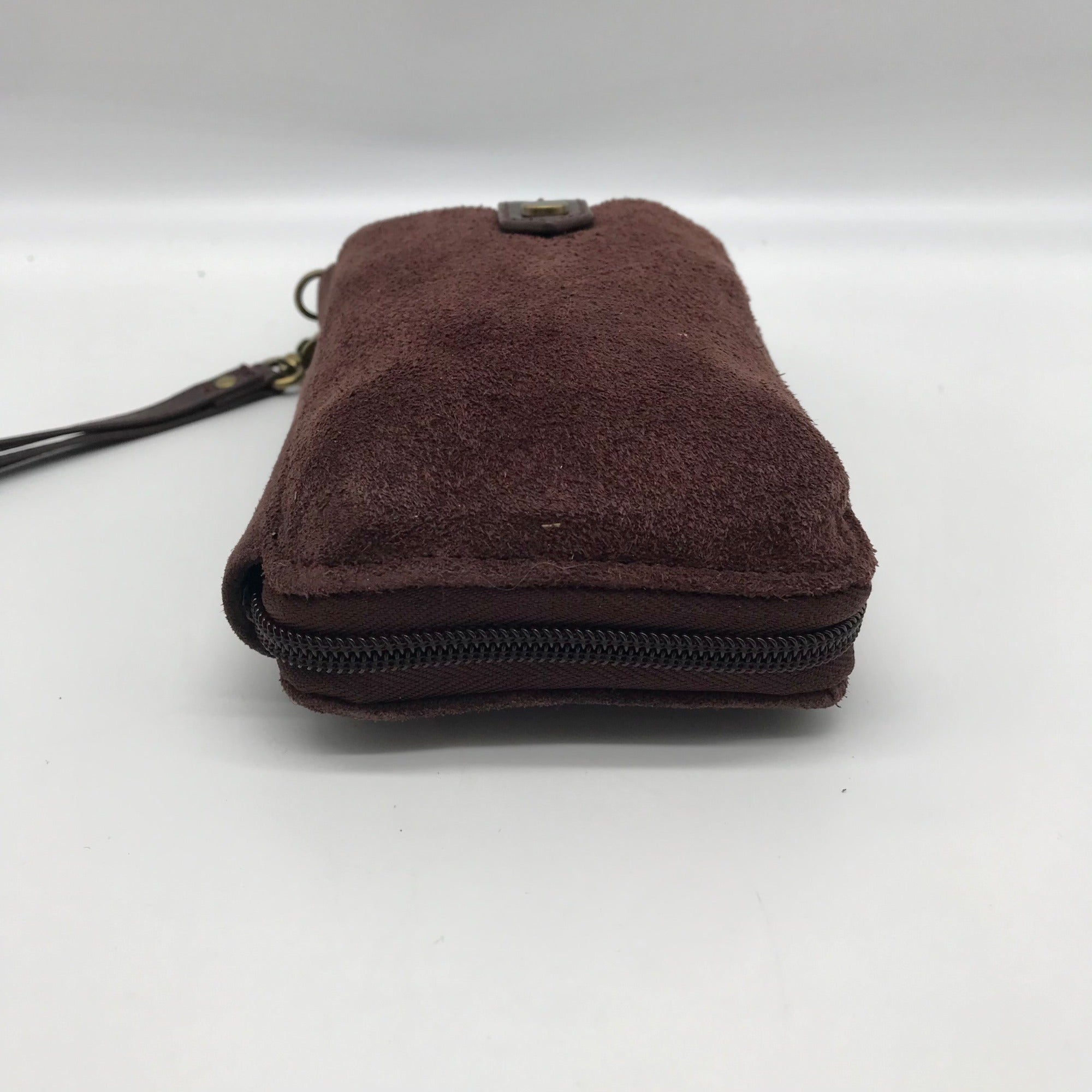 The Sak Mahogany Suede Silverlake Smartphone Crossbody Bag