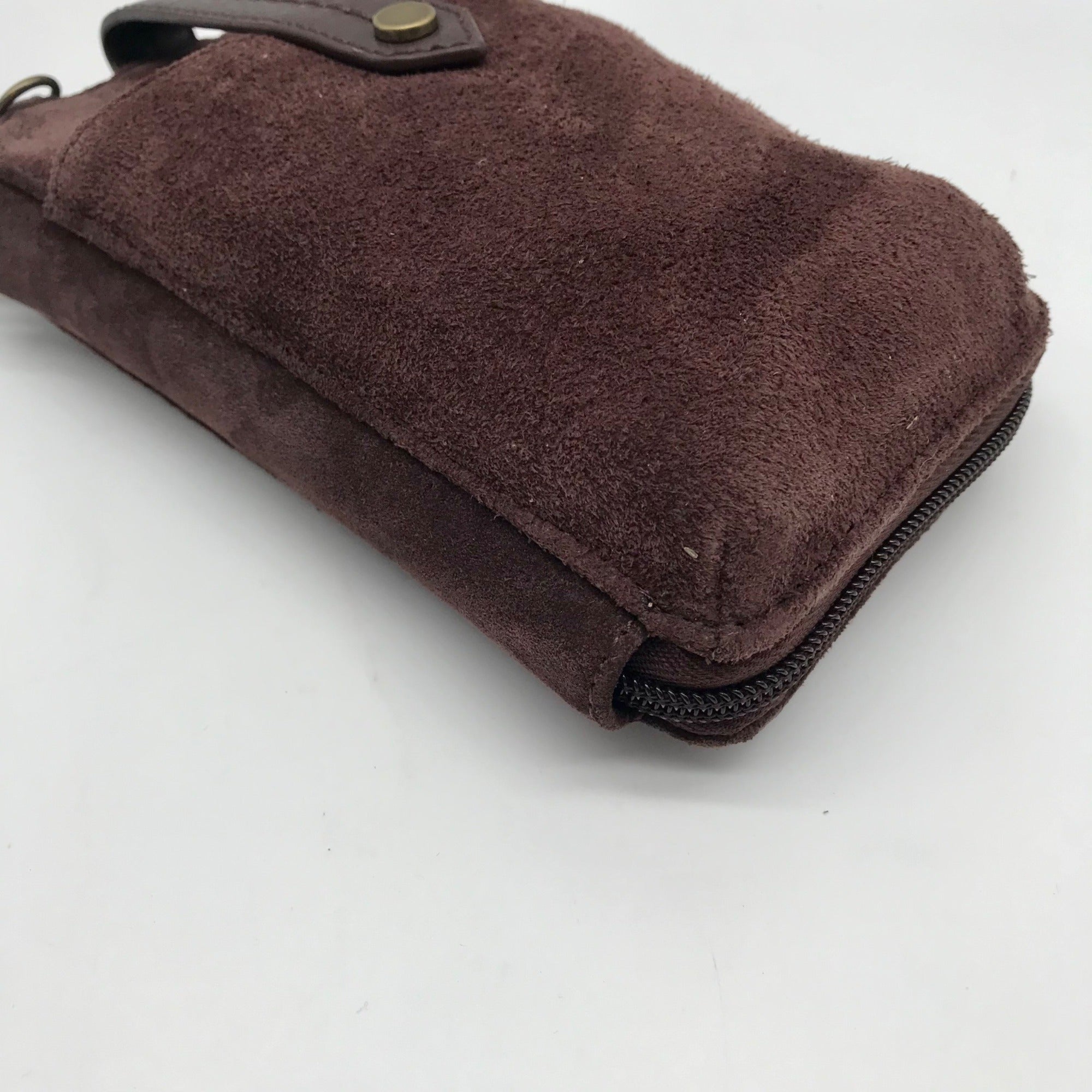 The Sak Mahogany Suede Silverlake Smartphone Crossbody Bag