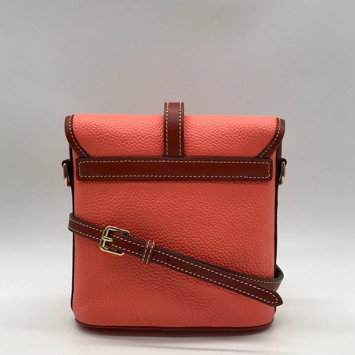 Dooney &amp; Bourke Coral Pebbled Leather Toggle Crossbody