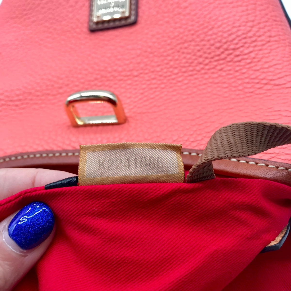 Dooney &amp; Bourke Coral Pebbled Leather Toggle Crossbody