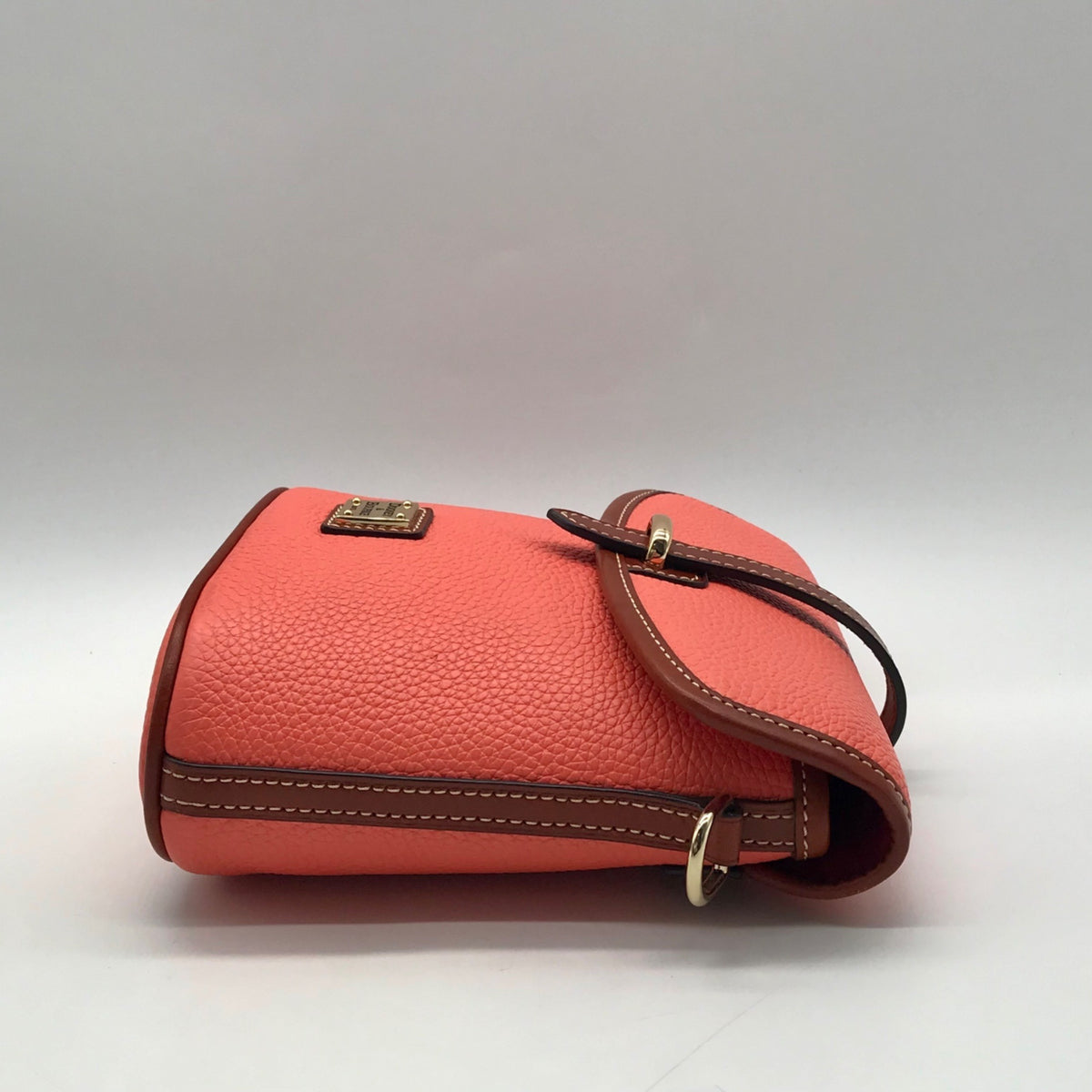 Dooney &amp; Bourke Coral Pebbled Leather Toggle Crossbody