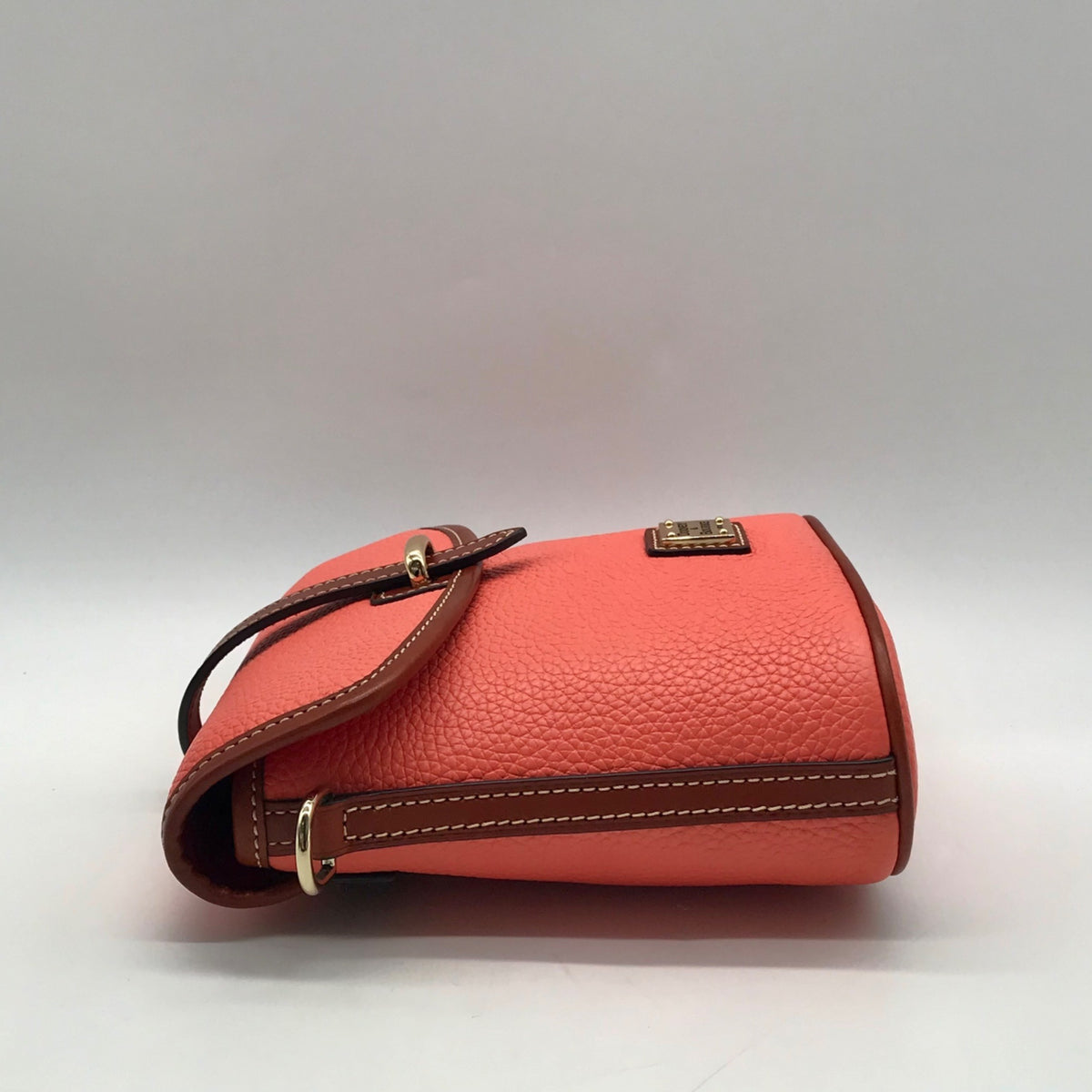Dooney &amp; Bourke Coral Pebbled Leather Toggle Crossbody
