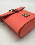Dooney & Bourke Coral Pebbled Leather Toggle Crossbody