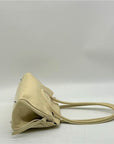 Staud Maude Beige Leather Shoulder Bag