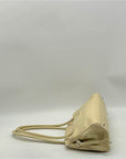 Staud Maude Beige Leather Shoulder Bag