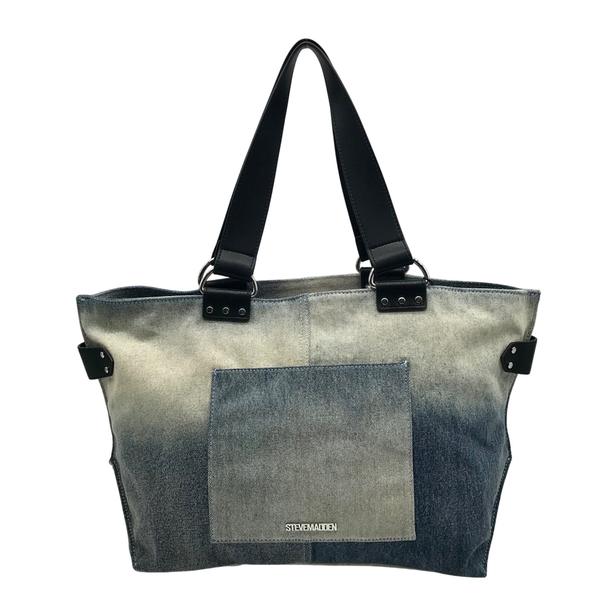 Steve Madden Denim Balisia Tote Bag With Wallet