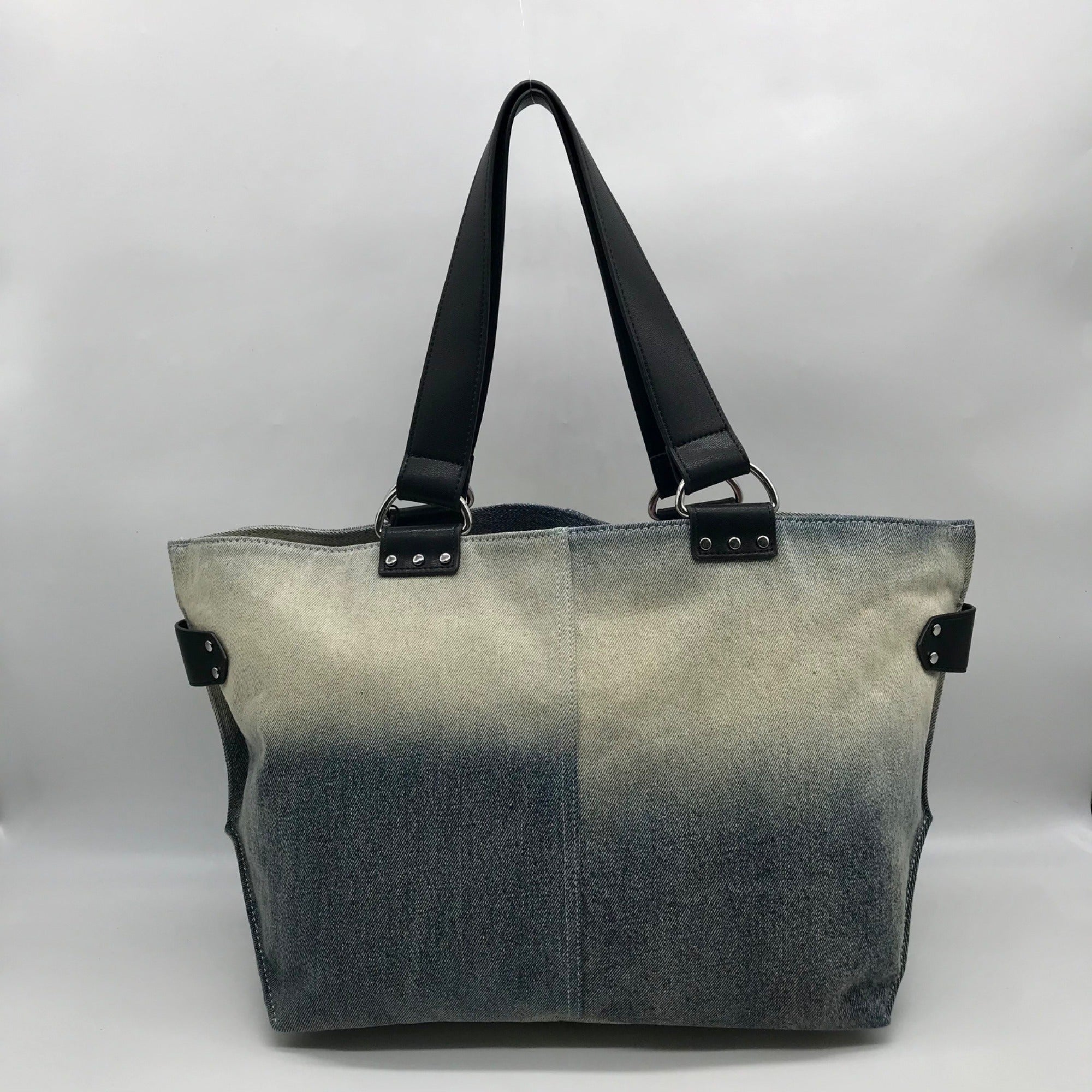 Steve Madden Denim Balisia Tote Bag With Wallet