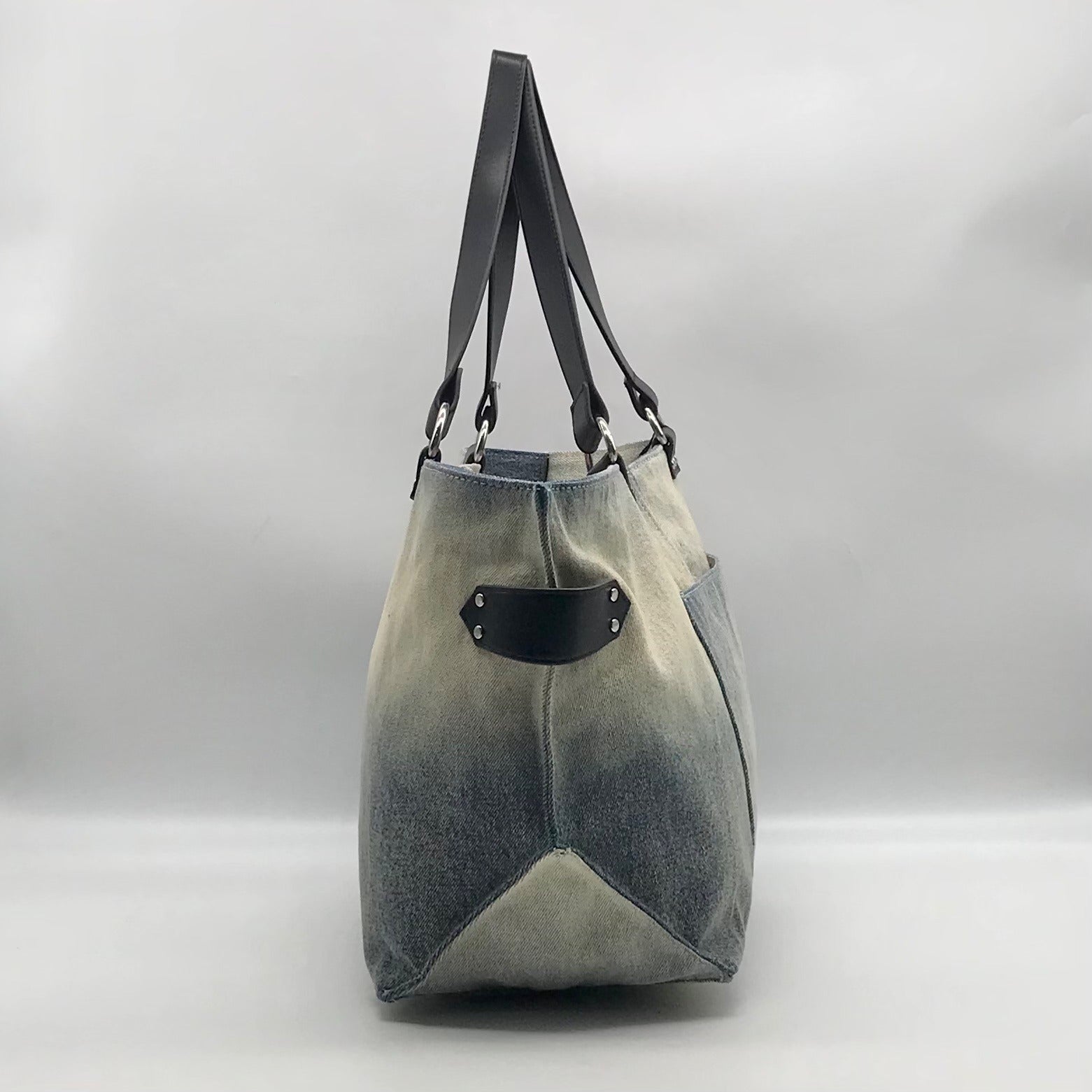 Steve Madden Denim Balisia Tote Bag With Wallet