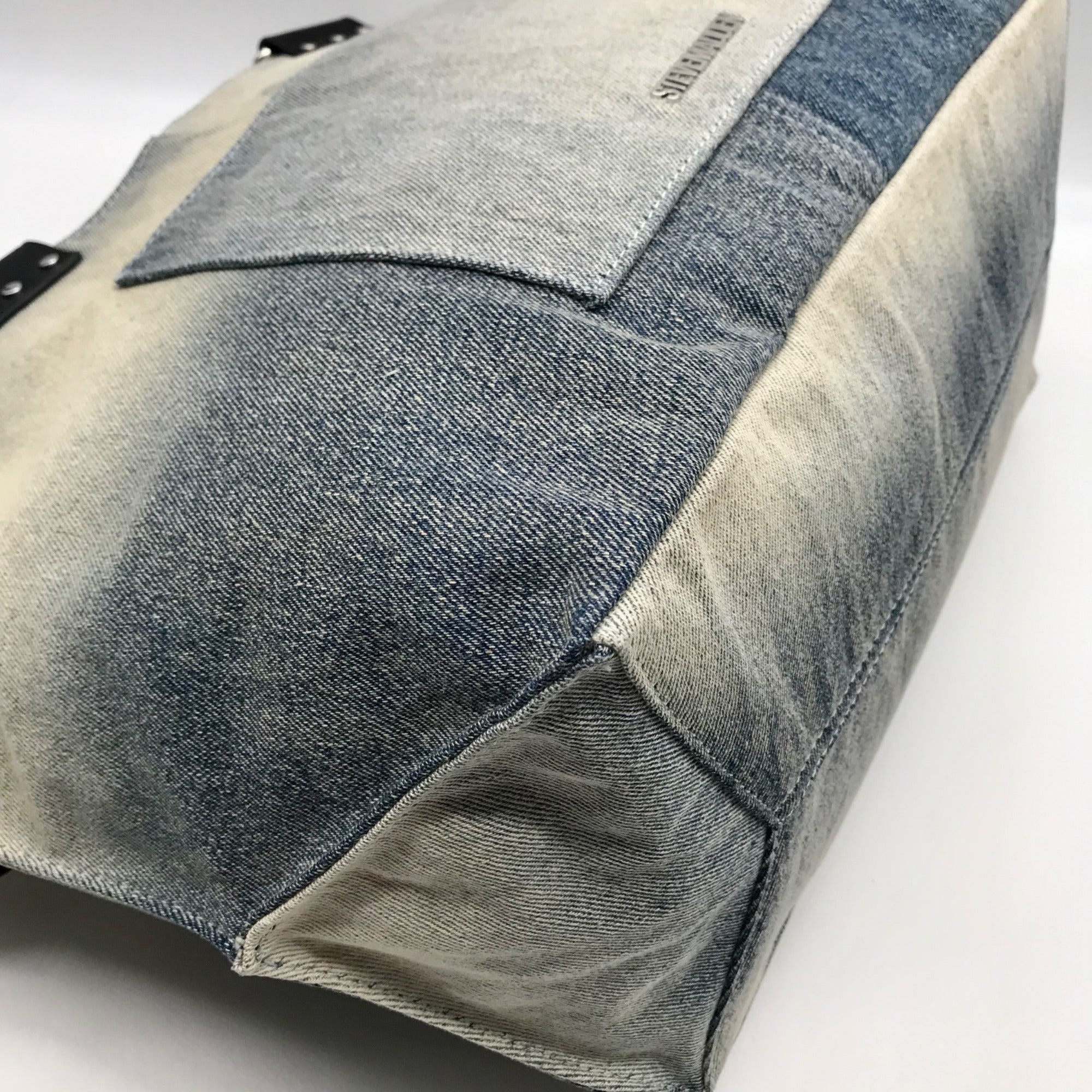 Steve Madden Denim Balisia Tote Bag With Wallet