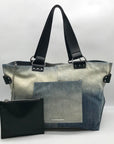 Steve Madden Denim Balisia Tote Bag With Wallet
