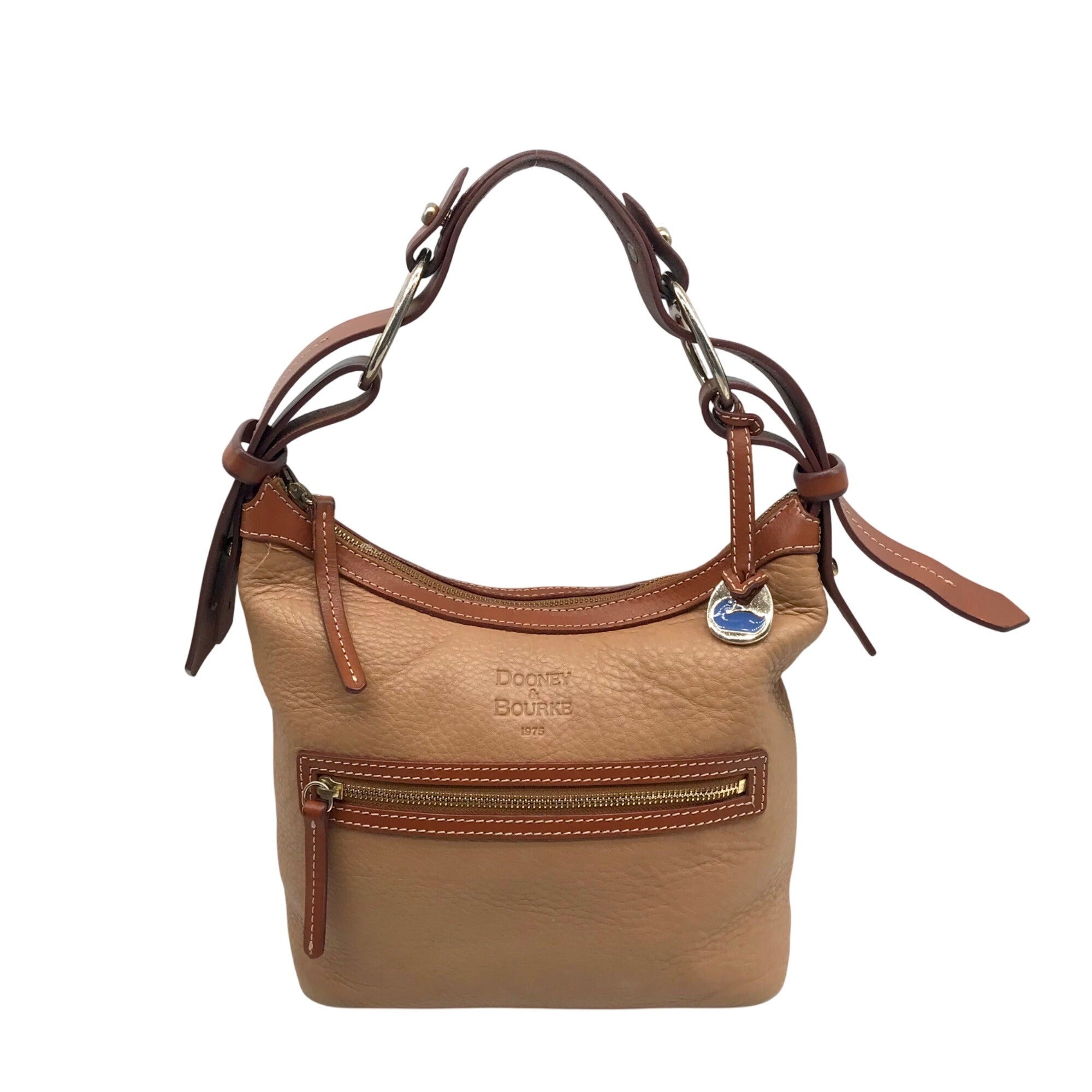 Dooney &amp; Bourke Sandy &amp; Honey Trim Small Stretch Slouch