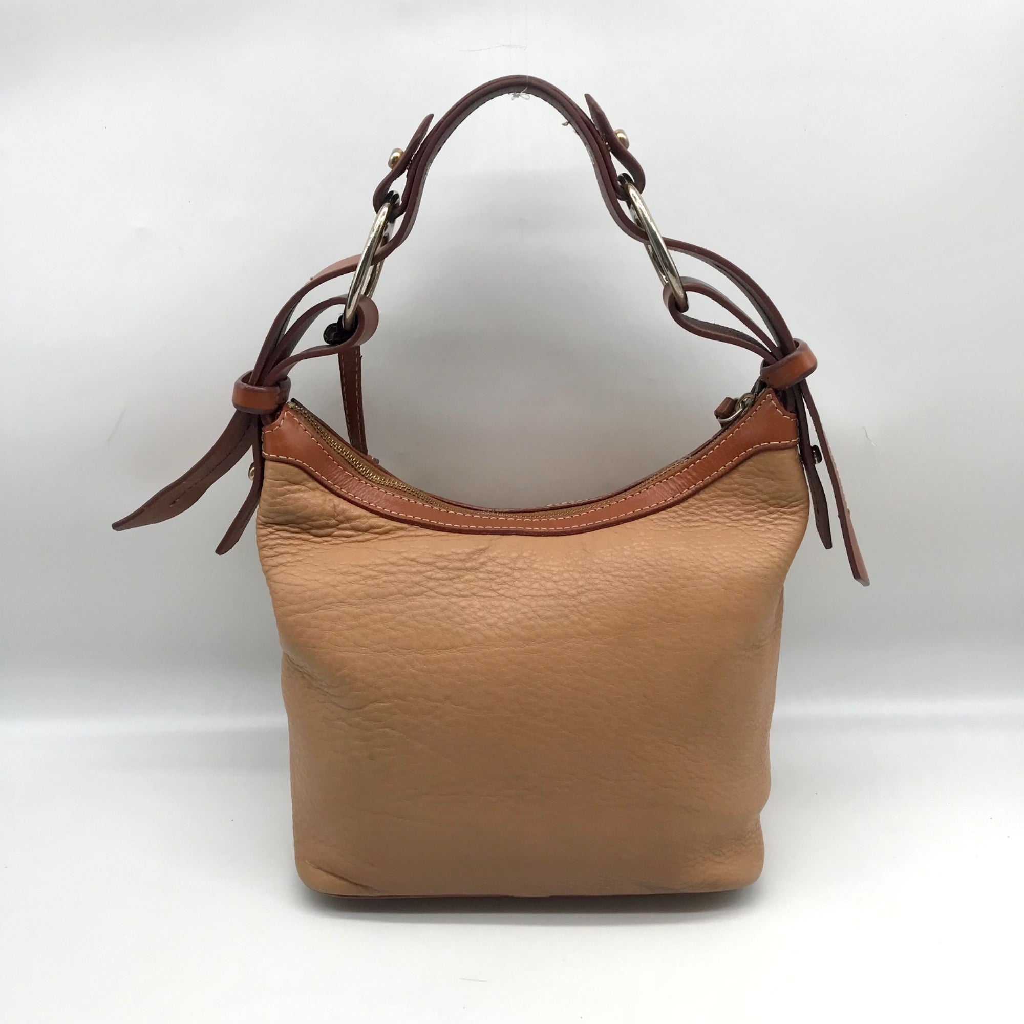 Dooney &amp; Bourke Sandy &amp; Honey Trim Small Stretch Slouch