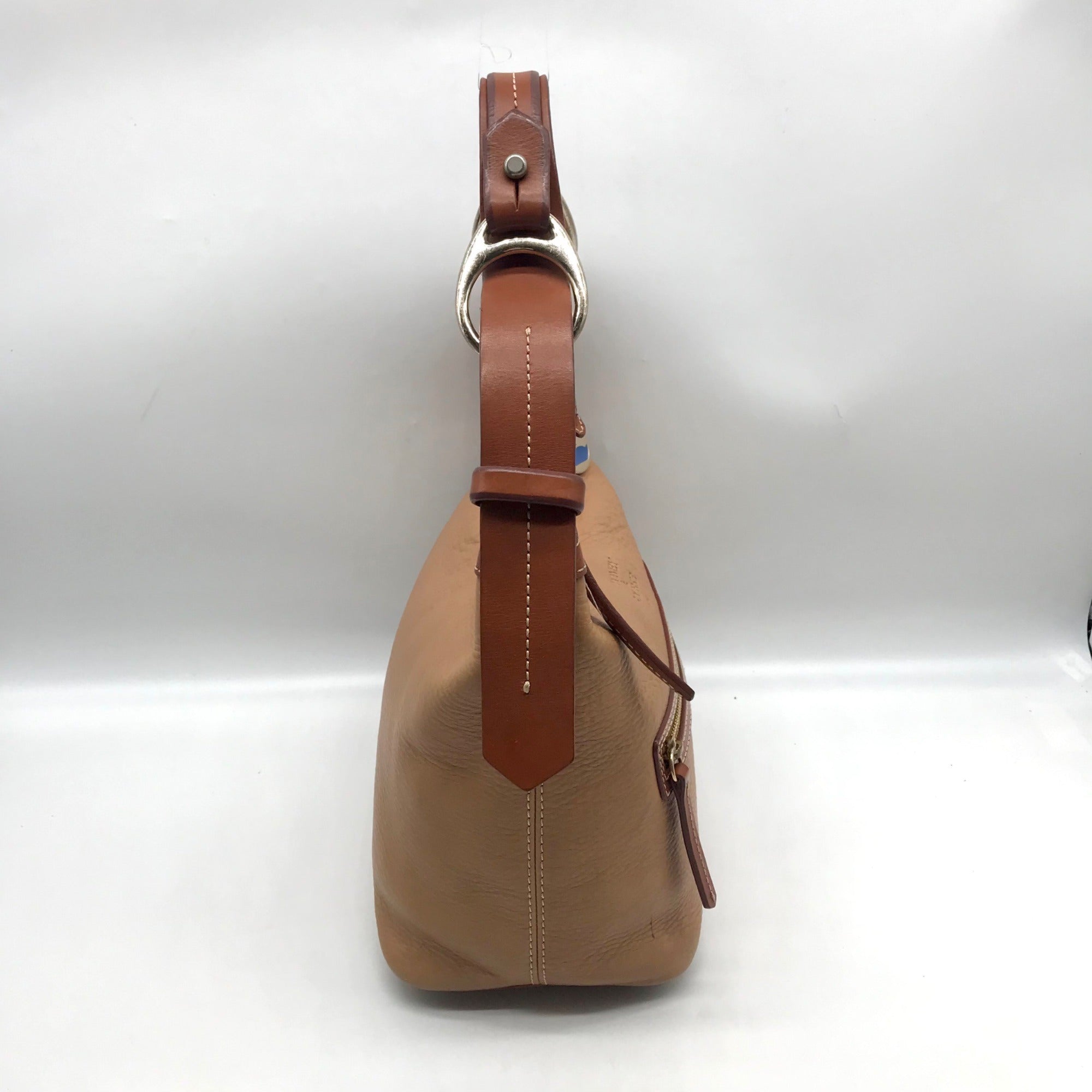 Dooney &amp; Bourke Sandy &amp; Honey Trim Small Stretch Slouch