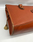 Dooney & Bourke British Tan Pebbled Grain Leather Vintage All Weather Crossbody Bag