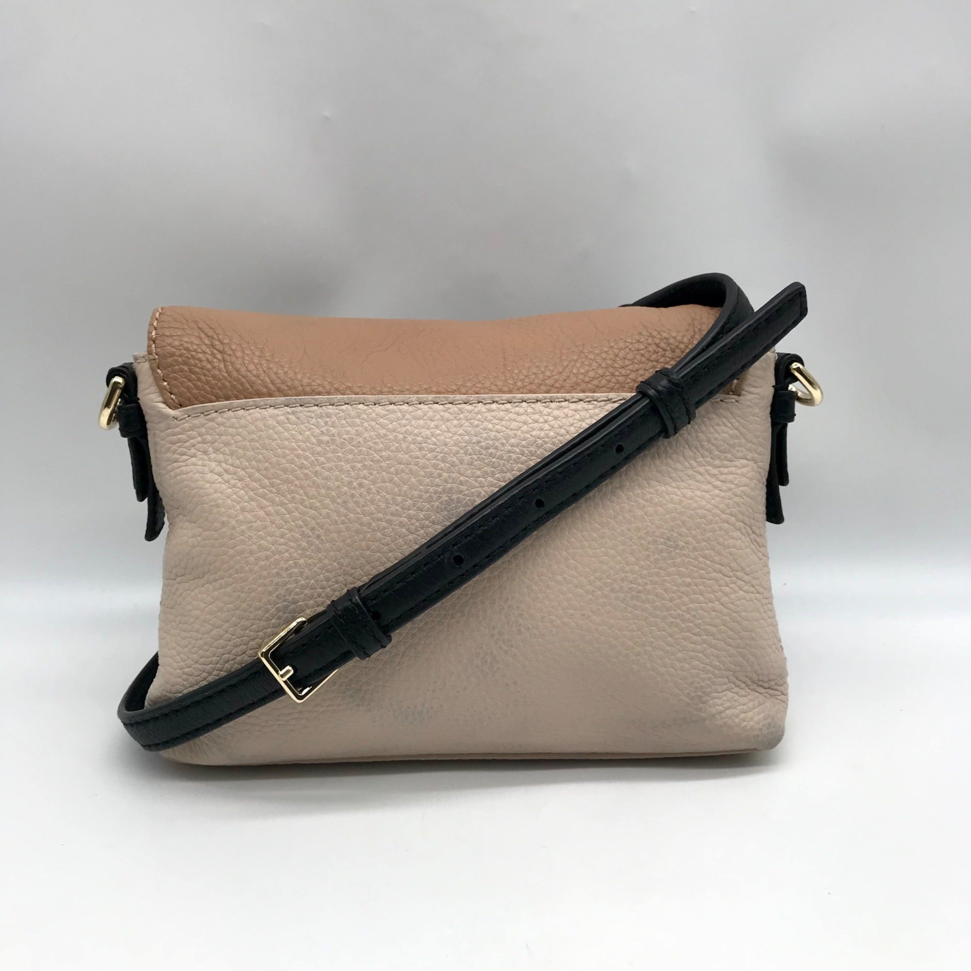 Kate Spade Light Pink And Beige Pebbled Leather Harlyn Jackson Street Crossbody