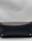I.N.C. Dark Brown Liliah Large Seamed Tote Bag