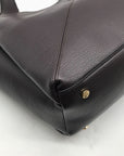 I.N.C. Dark Brown Liliah Large Seamed Tote Bag