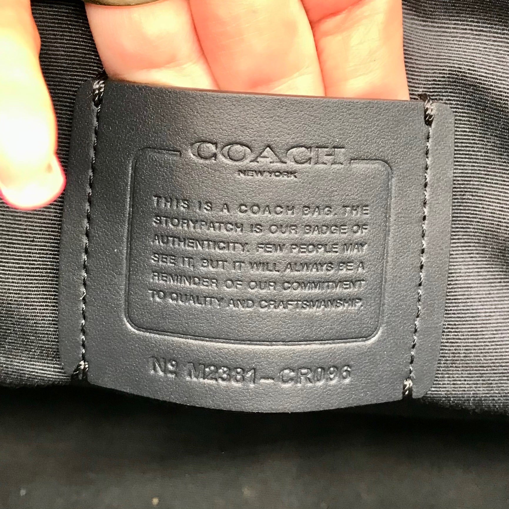 Coach Light Blue Leather Nina Tote Bag CR096