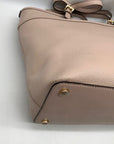 Michael Kors Light Pink Pebbled Leather Winston Top Zip Pocket Tote