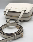 Kate Spade Cameron Street Little Babe White Saffiano Leather Crossbody Satchel