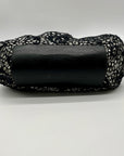 Nicole Lee Black & White Lace Kiss-Lock Clutch Purse