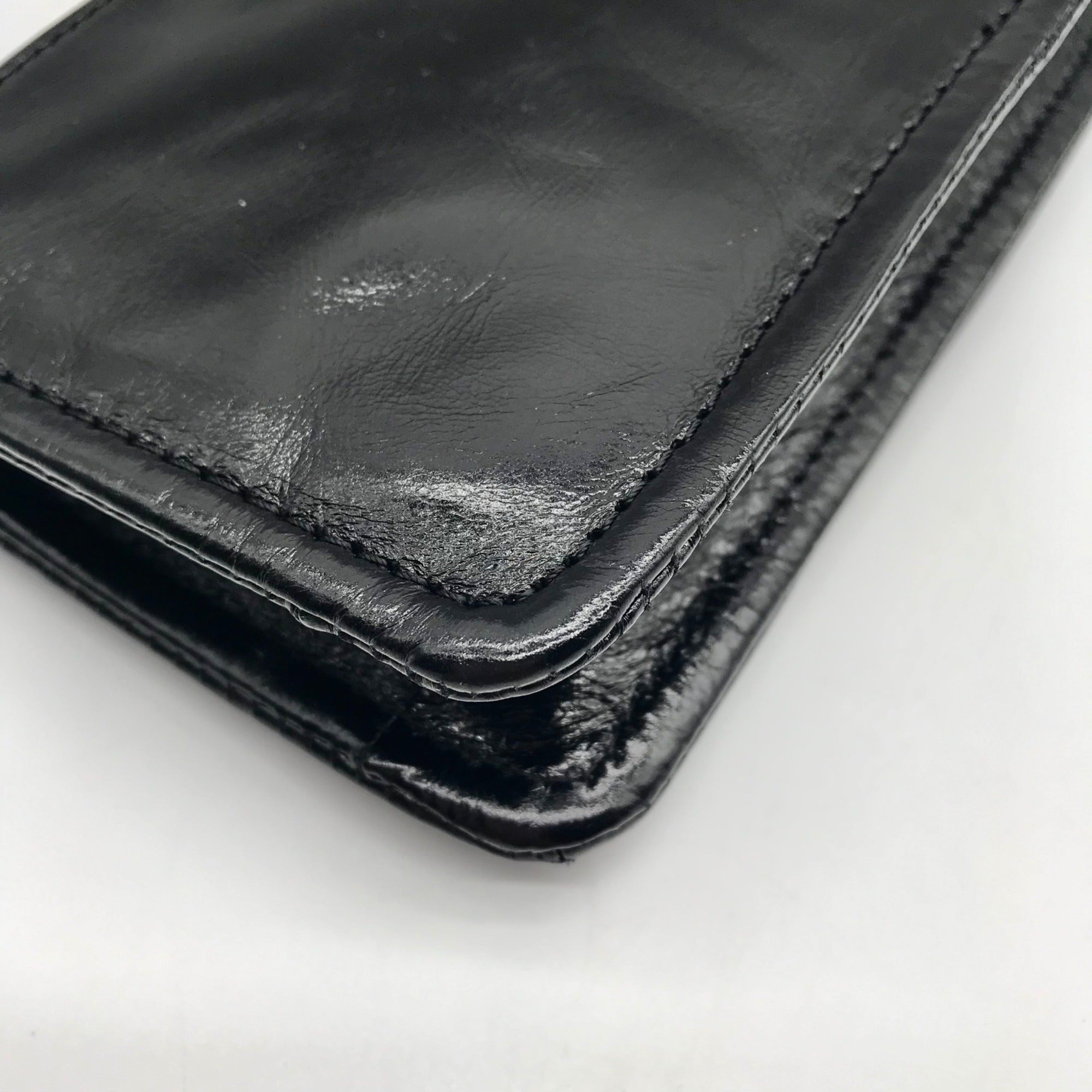 Hobo Black Patent Leather Galaxy Wristlet