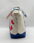 America & Beyond Cream and Blue Beaded Lobster Tote Bag