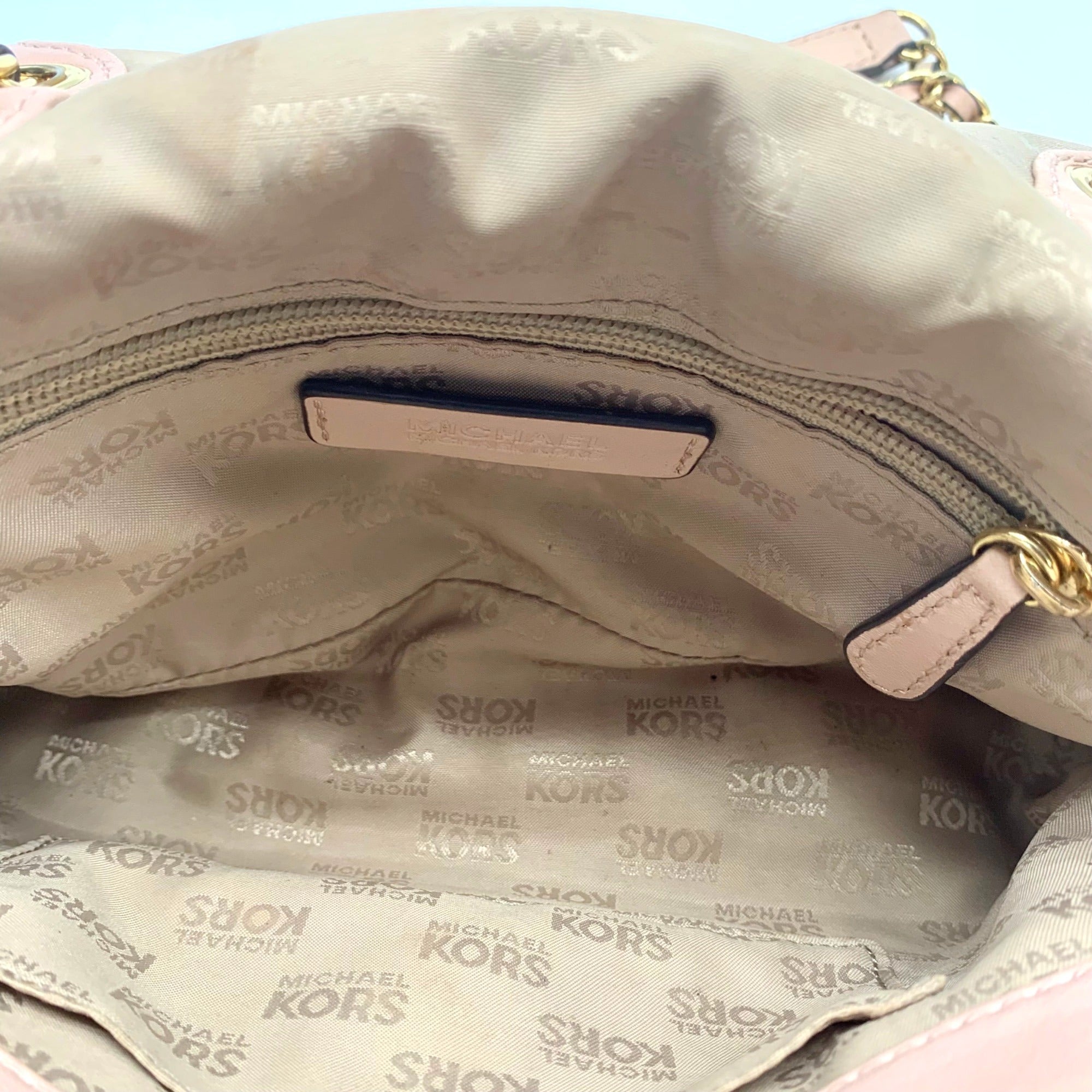 Michael Kors Pink Quilted Leather Sloan Convertible Crossbody Bag