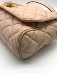 Michael Kors Pink Quilted Leather Sloan Convertible Crossbody Bag