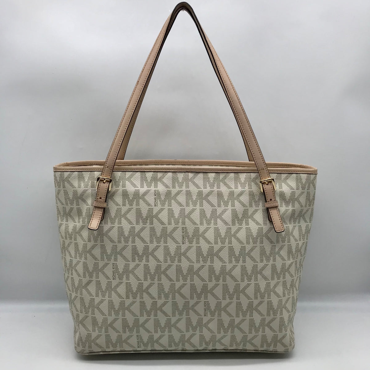 Michael Kors Vanilla Monogram Diaper Tote Bag
