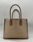 Michael Kors Beige Pebbled Leather Mercer Tote