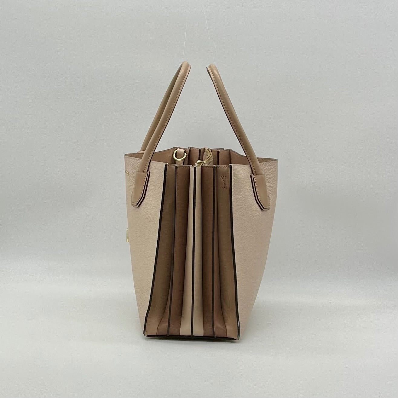 Michael Kors Beige Pebbled Leather Mercer Tote
