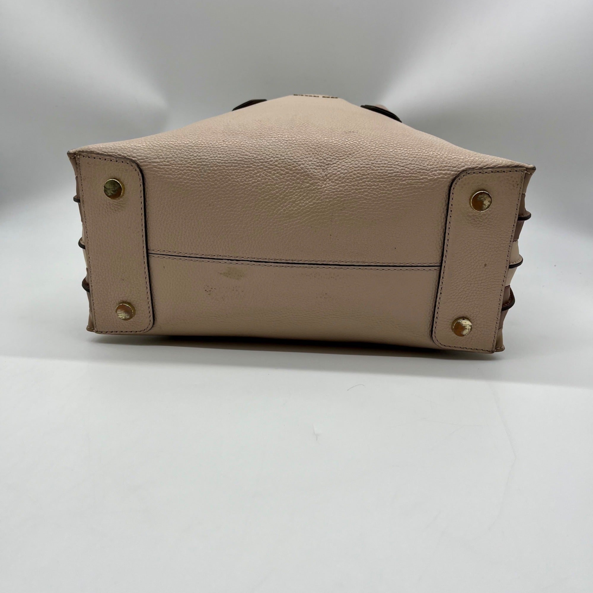 Michael Kors Beige Pebbled Leather Mercer Tote