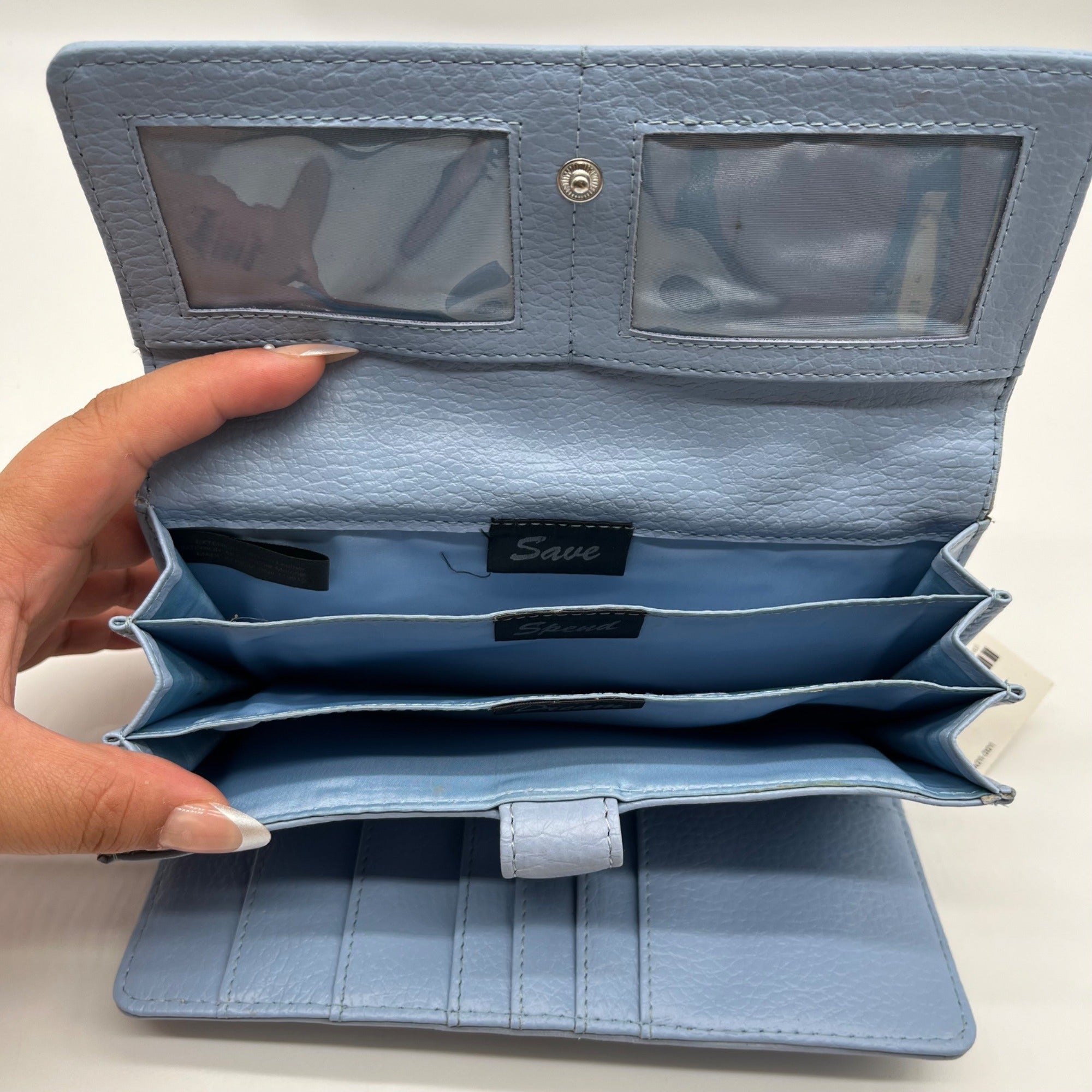 Giani Bernini Chambray Pebble Leather Receipt Wallet