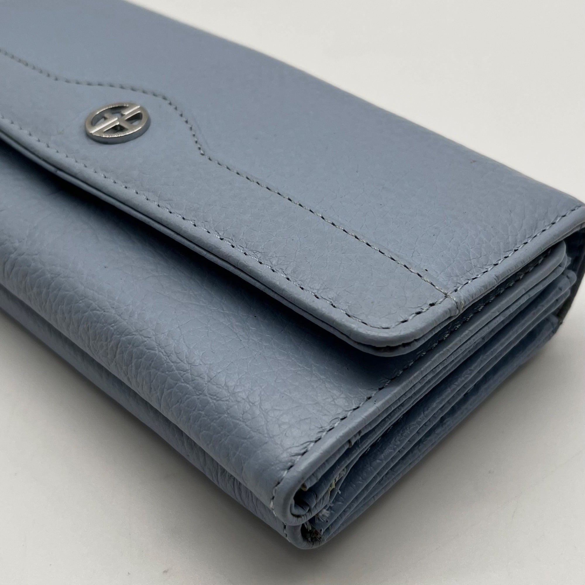 Giani Bernini Chambray Pebble Leather Receipt Wallet