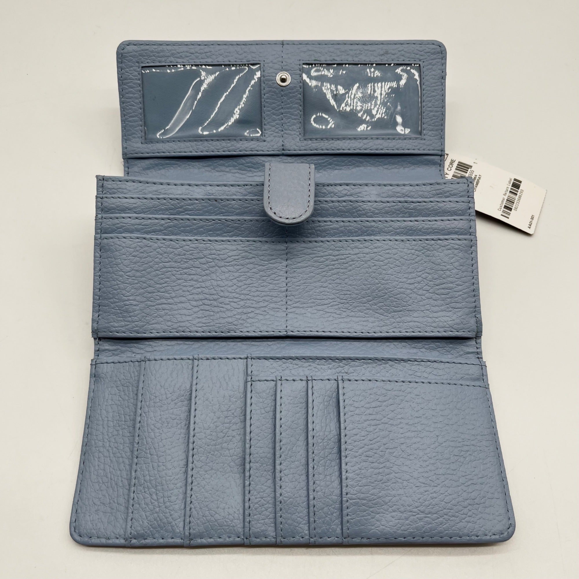 Giani Bernini Chambray Pebble Leather Receipt Wallet